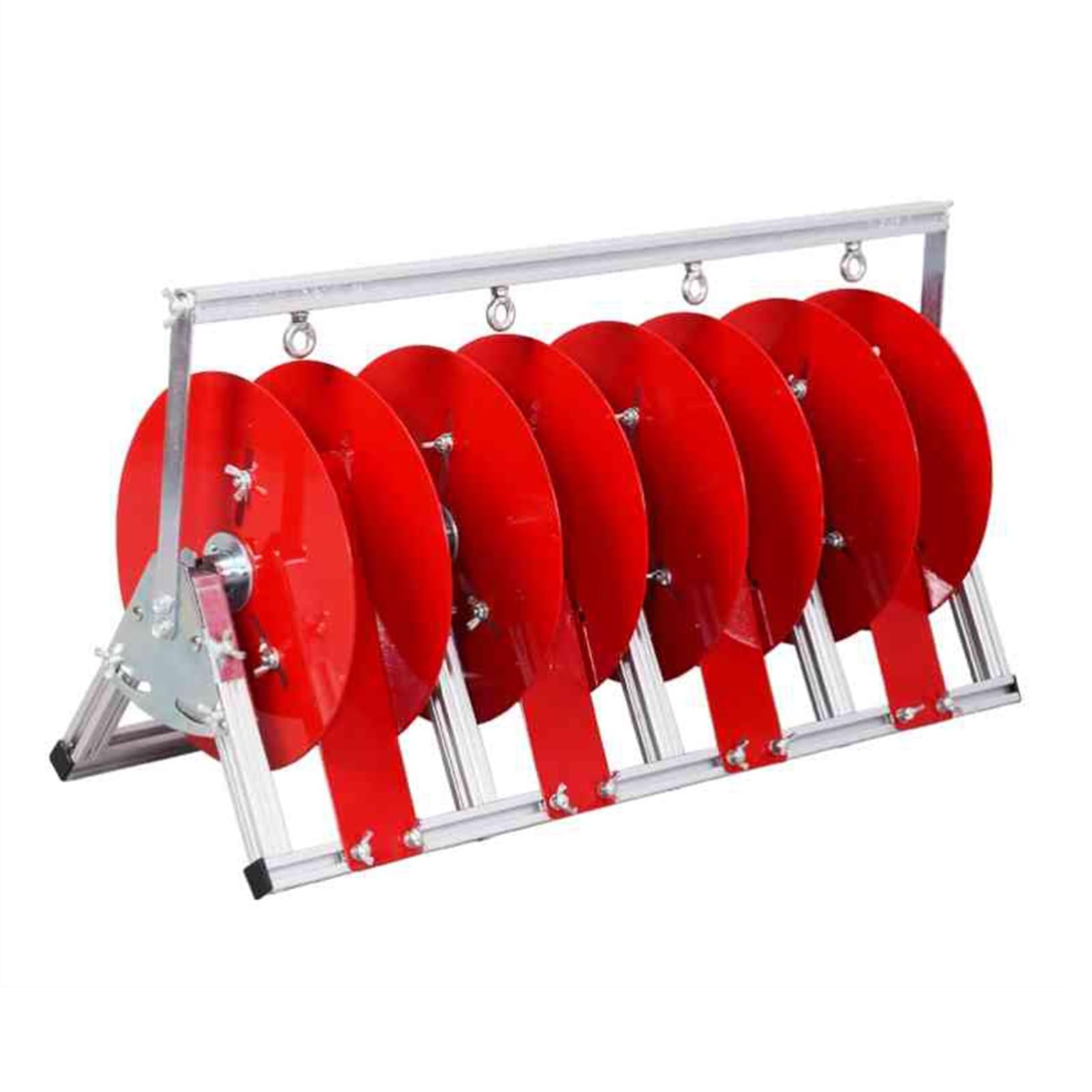 ZFUCMAYL Wire Spool Rack,5 Reels Wire Spool Rack Dispenser,Cable Reel Holder,Reel Holder for Winders Ropes Cord Reels Paracord(4 Reel)