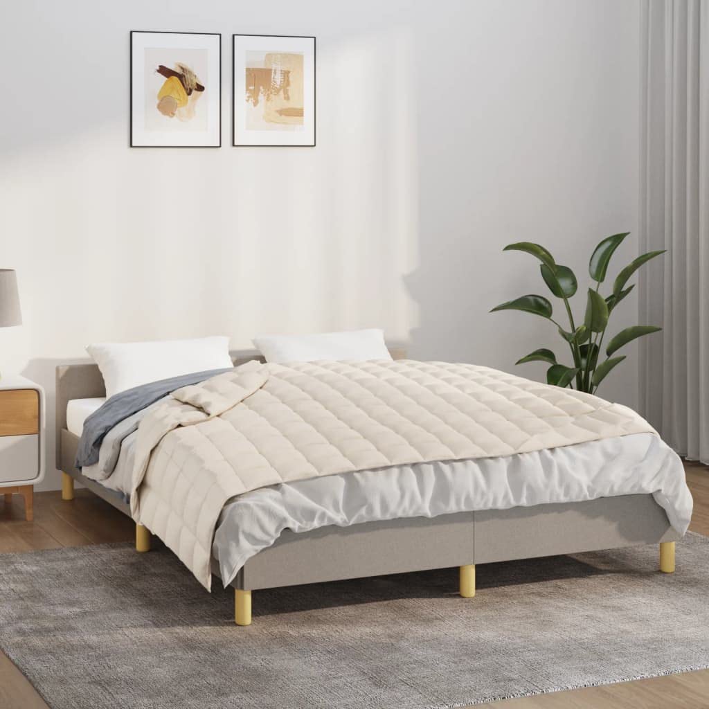 Home Garden - Coperta ponderata, 138 x 200 cm, 6 kg, colore: Panna chiaro