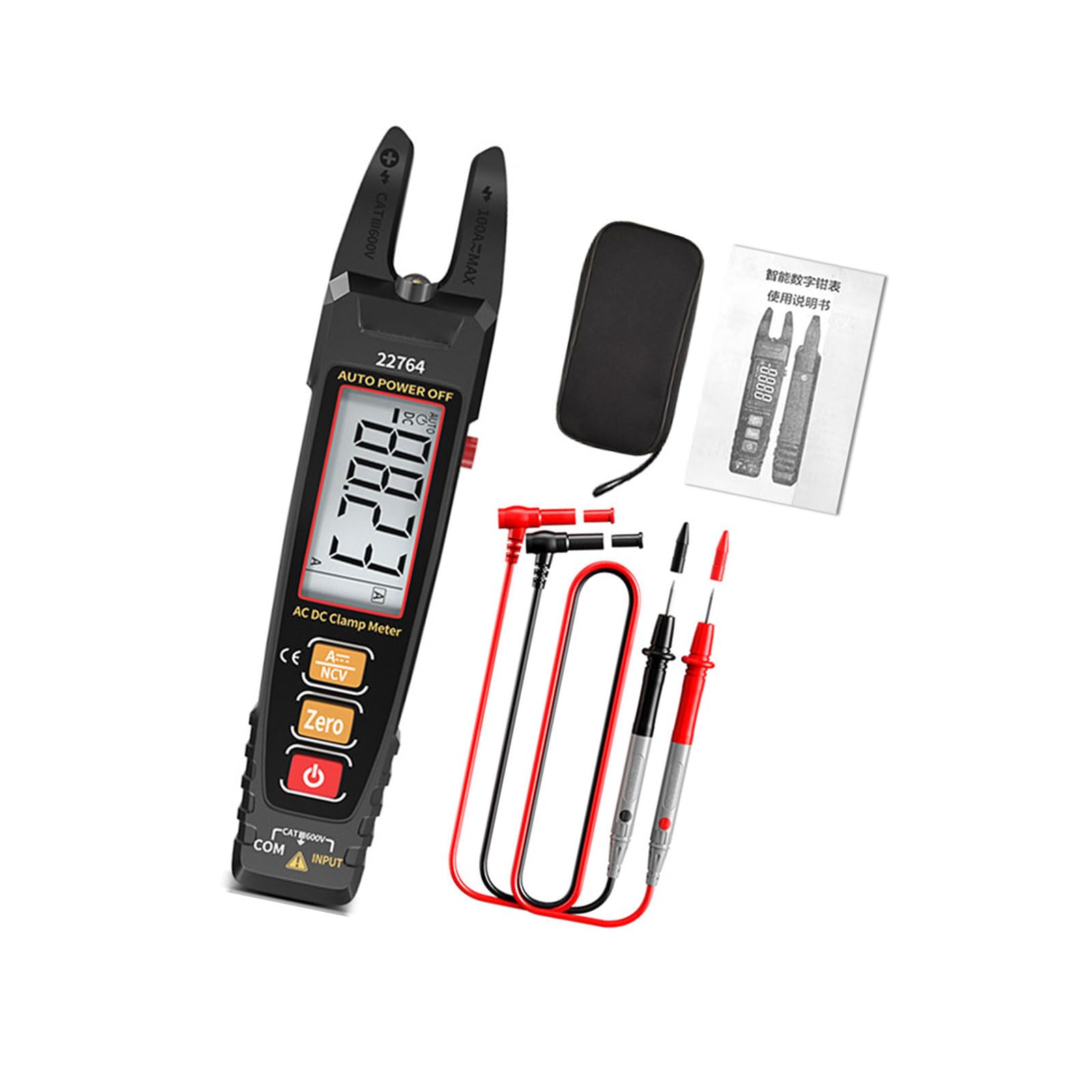 Fgdtree Color Screen Model Professional U Shape Digital Clamp Meter Great For Electricians With Automatic Ranging And High Accuracy Measurement Automatic Ranging Digital Multimeter