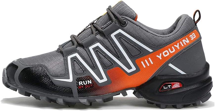 Yujingc Zapatillas de Deporte al Aire Libre para Hombres Montañismo  Senderismo Trekking Zapatillas de Correr Cordones Zapatillas de Deporte  Off-Road Malla Calzado,Gray,46 : Amazon.es: Zapatos y complementos