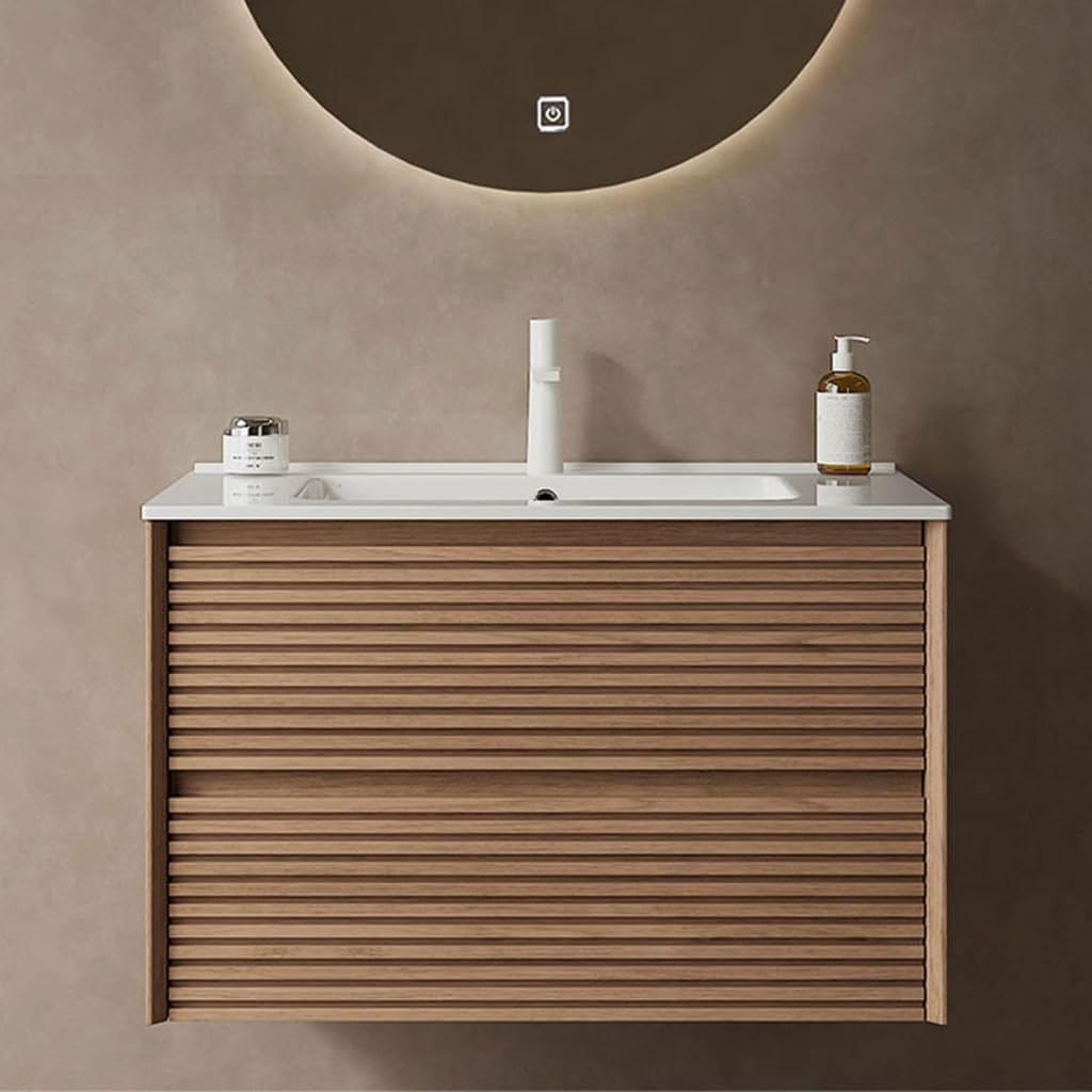 Amazon.com: LMAOSS Bathroom Sink Cabinet, Wall Mounted Floating Cabinet ...