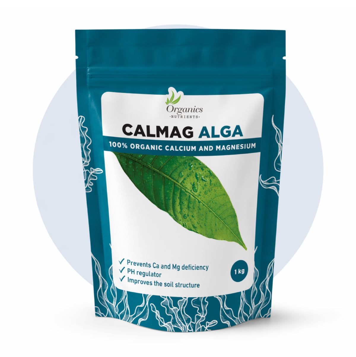CalMag alga – Natürlicher Bodenverbesserer mit Kalzium und Magnesium, reguliert pH-Wert, stärkt Pflanzen und erhöht Erträge, geeignet für Bio-Landbau