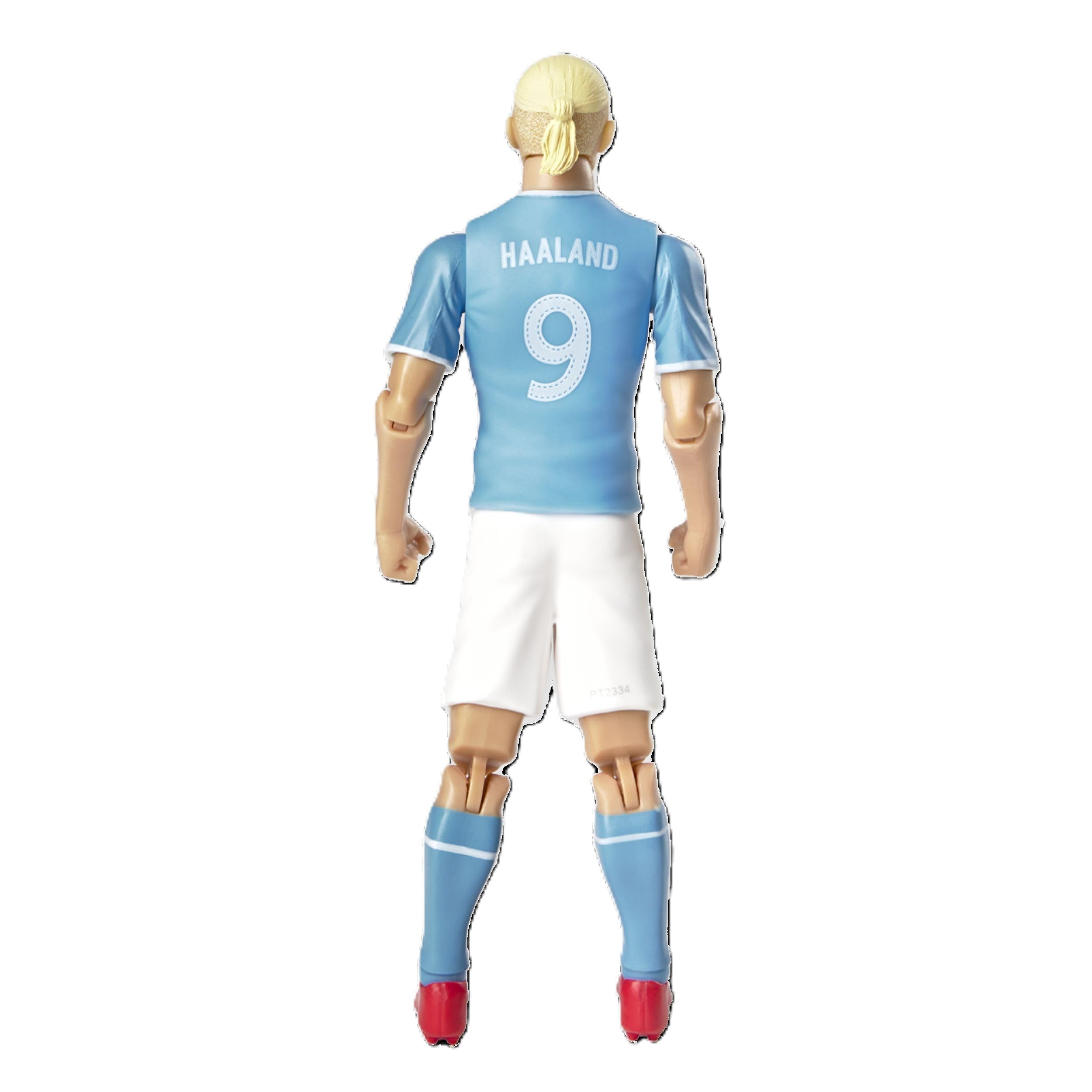 Megableu - Figurine Foot HAALAND - 20 cm - Grande Figurine Footballeur Réaliste & Articulée - Licence Officielle - 10 Points d’Articulation - Jouet Football Manchester - Idée Cadeau Fans Haaland