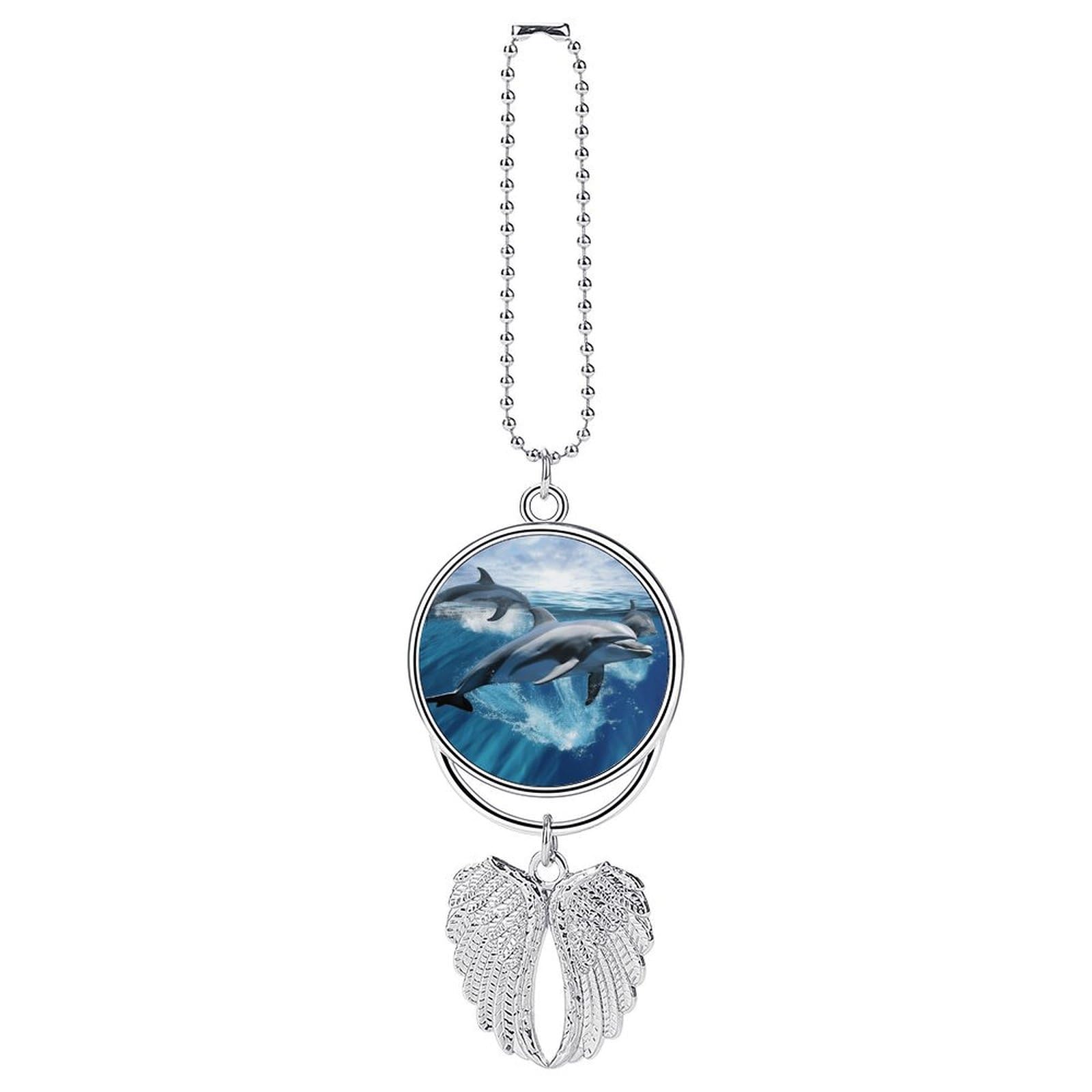 Dolphins Car Pendant Hanging Swing Auto Rear View Mirror Hanging Car Rear View Mirror Charm Truck Hanger Ornament Charm for Car Rear View Mirrors Accessories