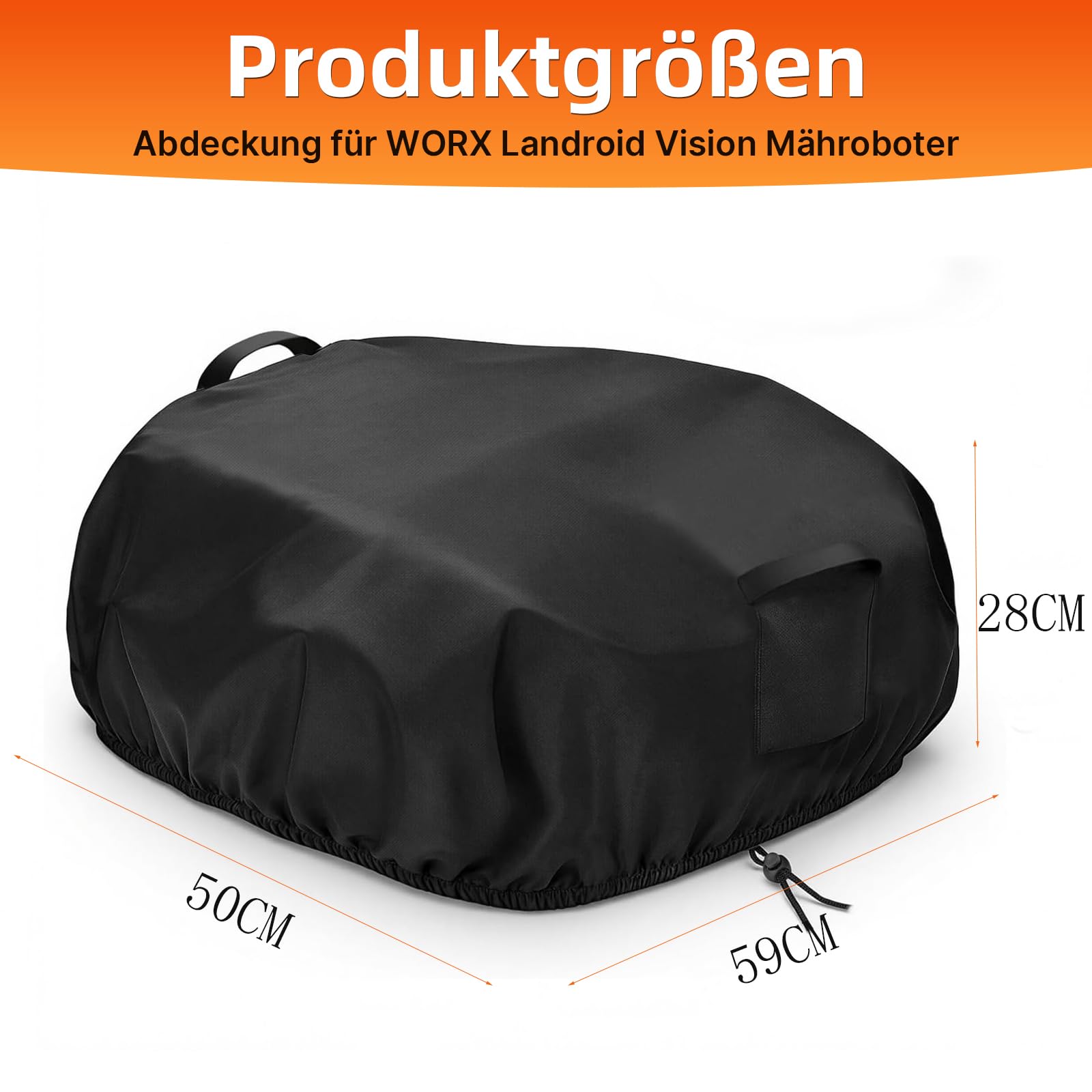 Fenghome Couvercle pour robot tondeuse (pour robot tondeuse Worx M800 WR308E Landroid Vision Cloud) — vue 2