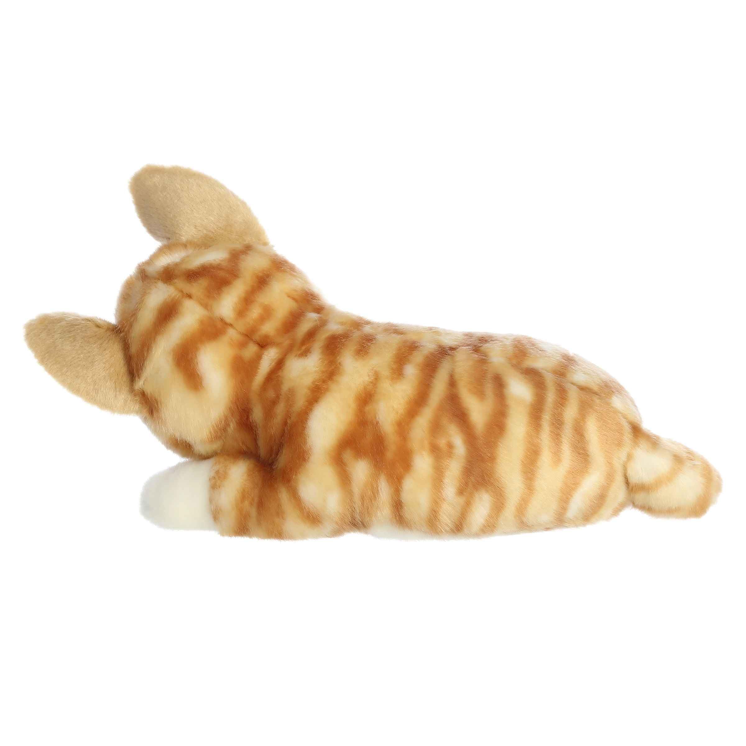 Aurora Adorable Miyoni Tots Sleepy Tabby Kitten Stuffed Animal - Lifelike Details Make a Cherished Companion - Perfect for Decorating Bedrooms or Classrooms - Orange 10 Inches