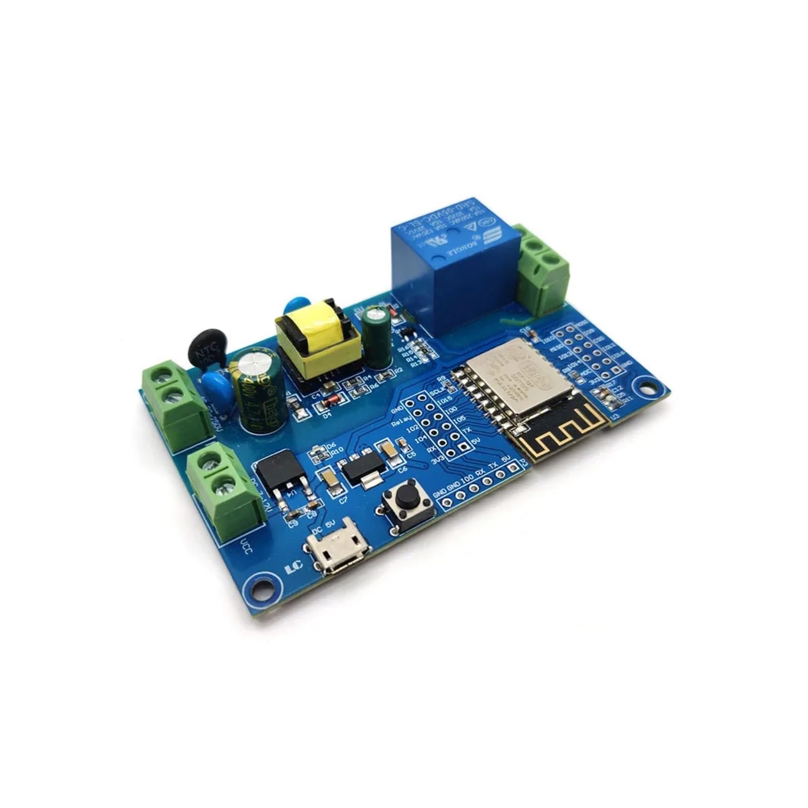 Modulo relè PLC Modulo relè ESP8266 WF ESP-12F Scheda di sviluppo alimentazione AC90-250V/DC7-12V/USB5V