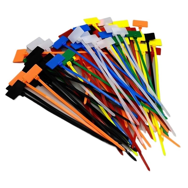 Marqueurs d'attaches de câble autobloquants multicolores pour gaines - 6