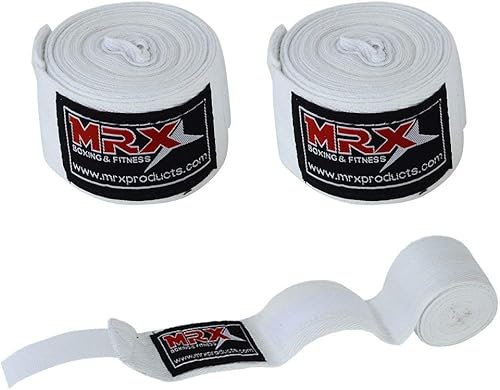 Miniatura 10 de MRX BOXING & FITNESS - Envolturas de boxeo 100% algodón, varios colores, ideal para artes marciales mixtas, boxeo, muay tailandés, entrenamiento de