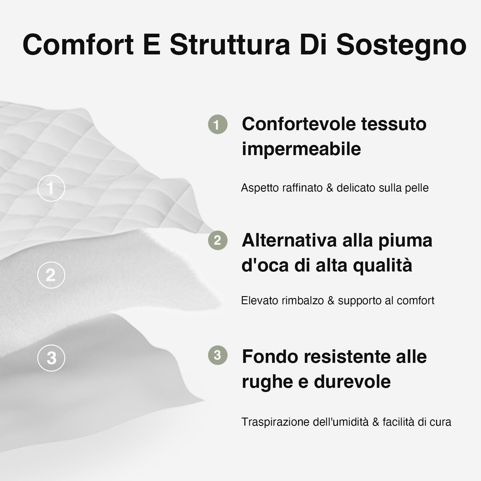Novilla Topper Materasso 120x190 - Correttore Comfort Premium con Imbottitura Ultra-Soffice, Topper Nuvola Traspirante con Fascia Elastica a 360°, Effetto Piuma, Bianco Luxury