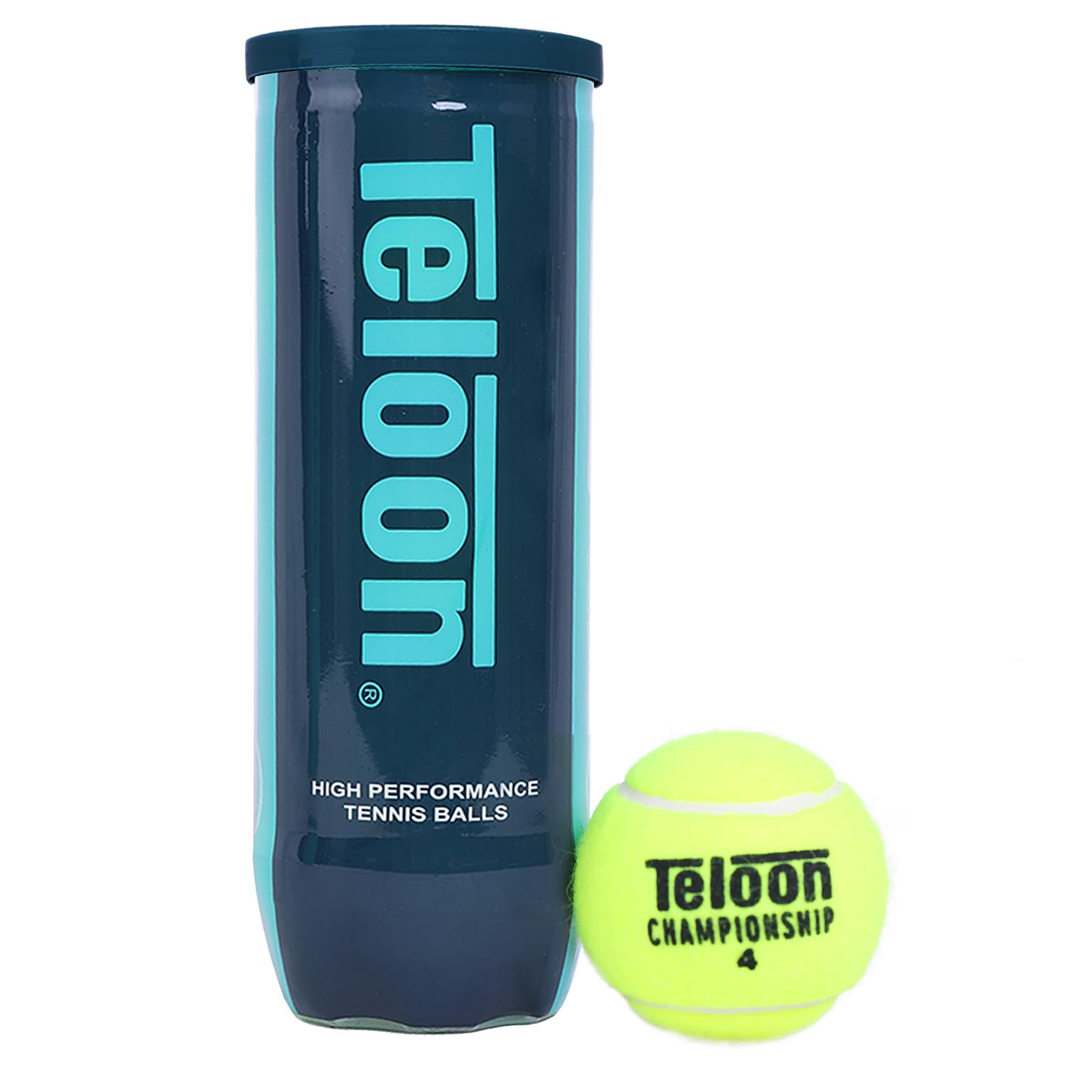 Teloon Championship Tennis Balls - Extra Duty - Regular Duty Felt Pressurized Tennis Balls (1 Can, 3 Balls)