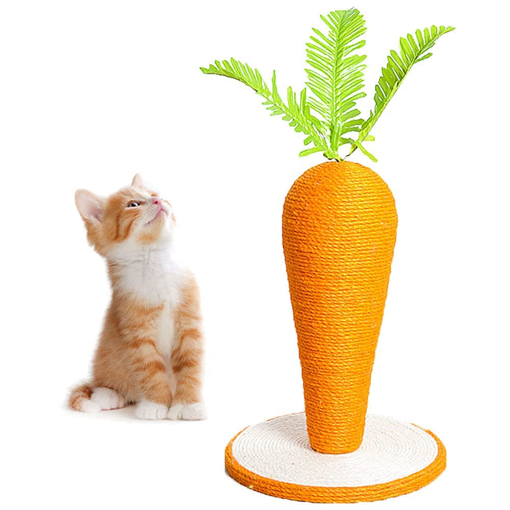 にんじん型爪とぎ 麻製 高さ約50cm Amazon | 猫 爪とぎ にんじん 型猫タワー 猫用 爪研ぎ 爪磨き キャット