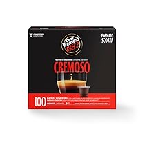 Caffè Vergnano 1882 – 100 Capsule Caffè Compostabili e Compatibili con Nespresso, Cremoso – Pack da 100 capsule