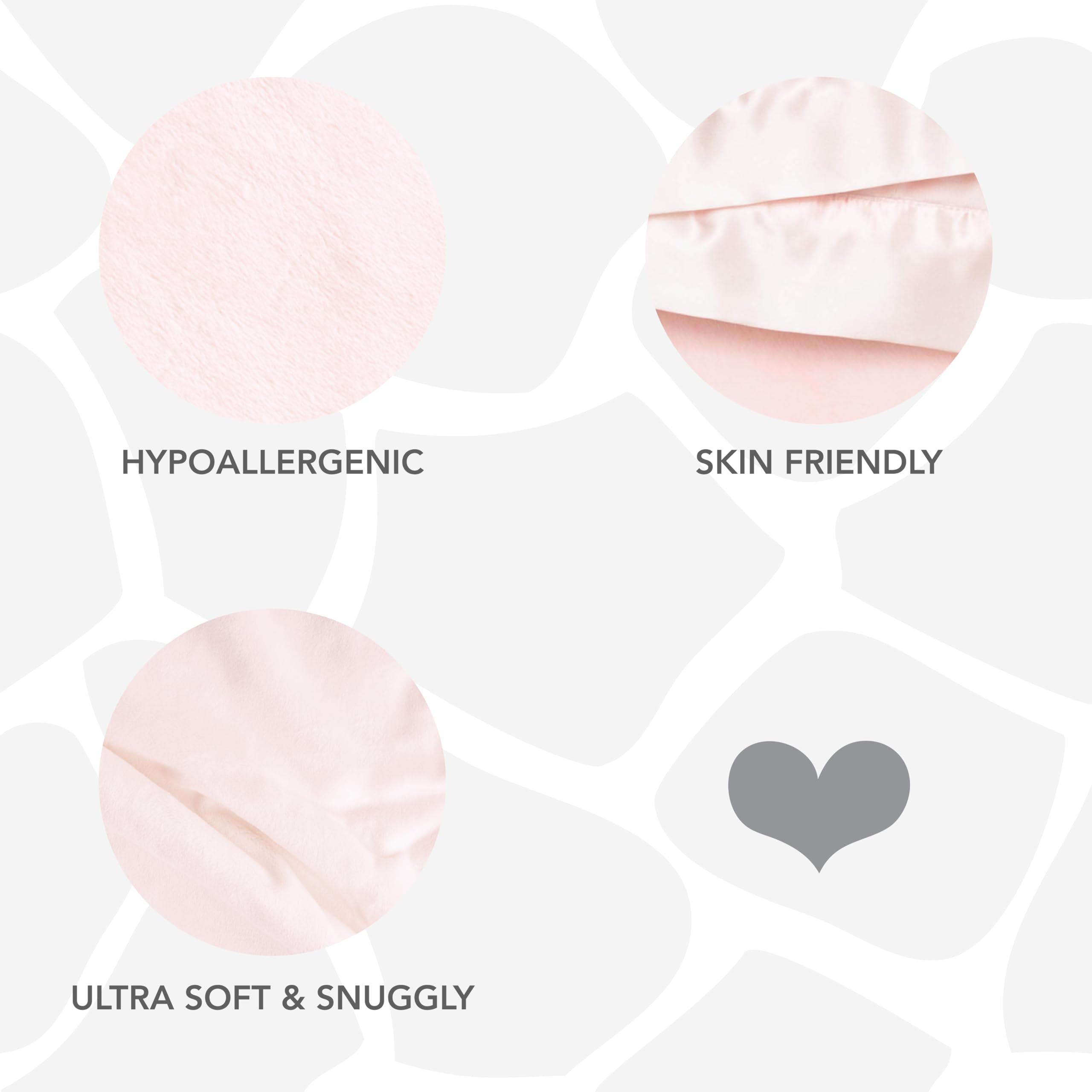 Little Giraffe Posh Mink - Coperta per bambini, colore: Rosa