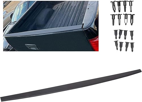ECOTRIC Tapa de moldura para portón trasero, compatible con Toyota Tundra 2007-2013, protector de alerón para portón trasero con retenedores de
