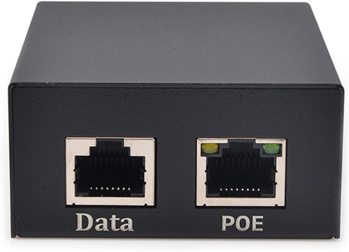 Ethernet Power Splitter 12V 5A Metal Case RJ45 10/100/1000Mbps Power Supply Separator Enhances Networking Efficiency