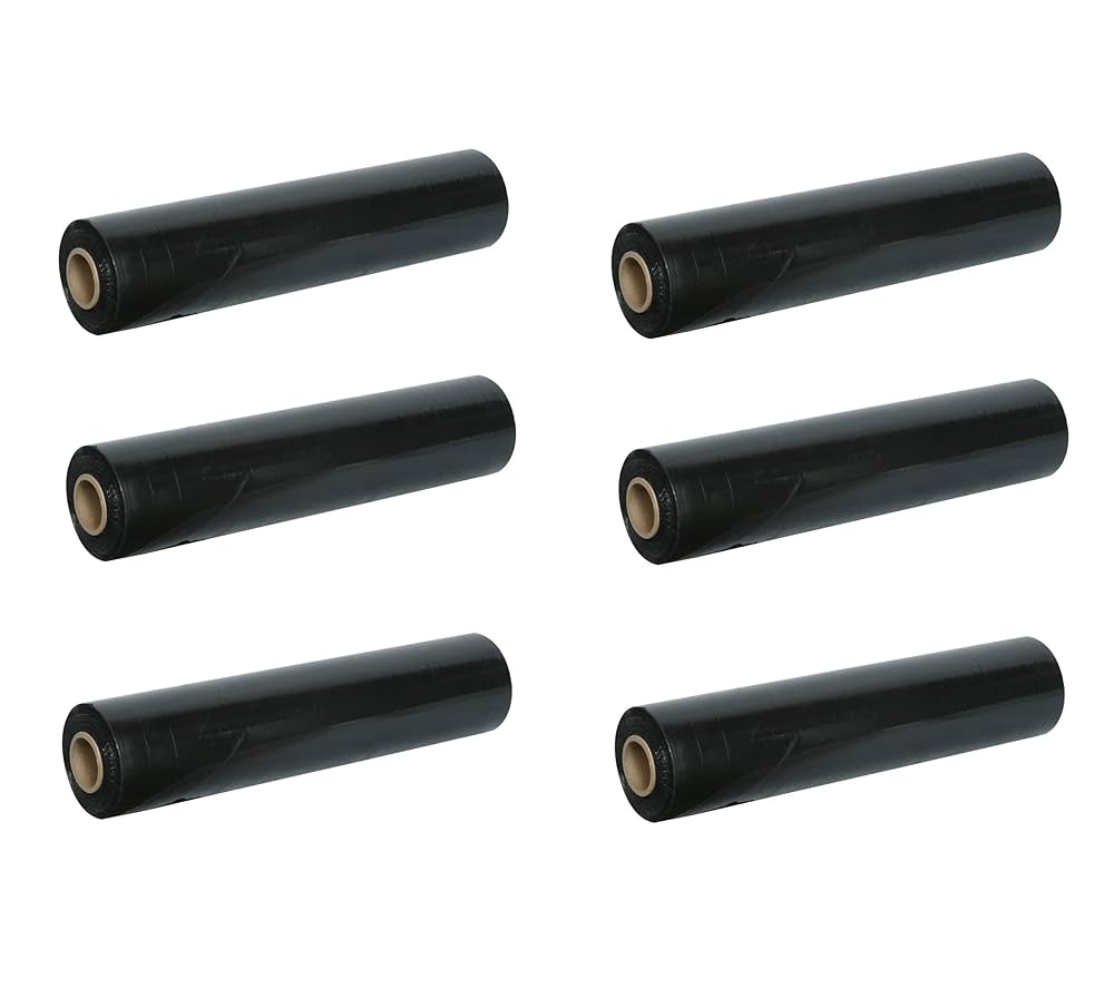 Film Estensibile Manuale Nero - 6 Rotoli Da 1.8 Kg L'uno - Foto 7