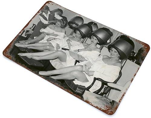 Miniatura 3 de 90s Retro Hair Salon Barber Shop Poster Modern Home Wall Decoration Art Metal Tin Poster20x30cm