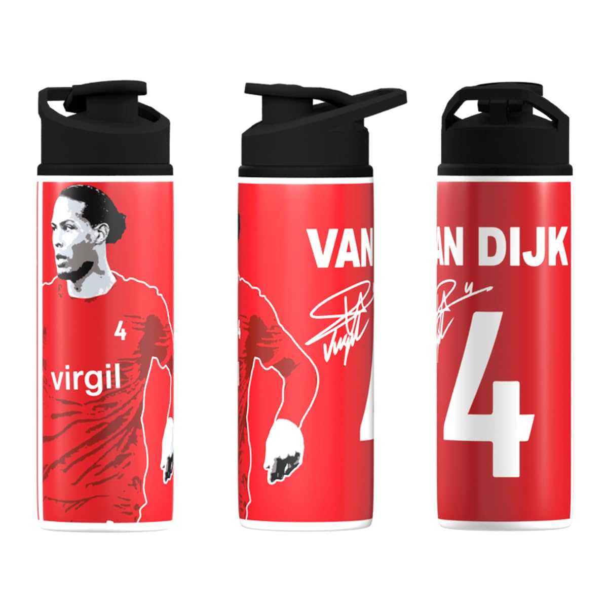 Partisan Liverpool Bottle Van Dijk 600ml Capacity