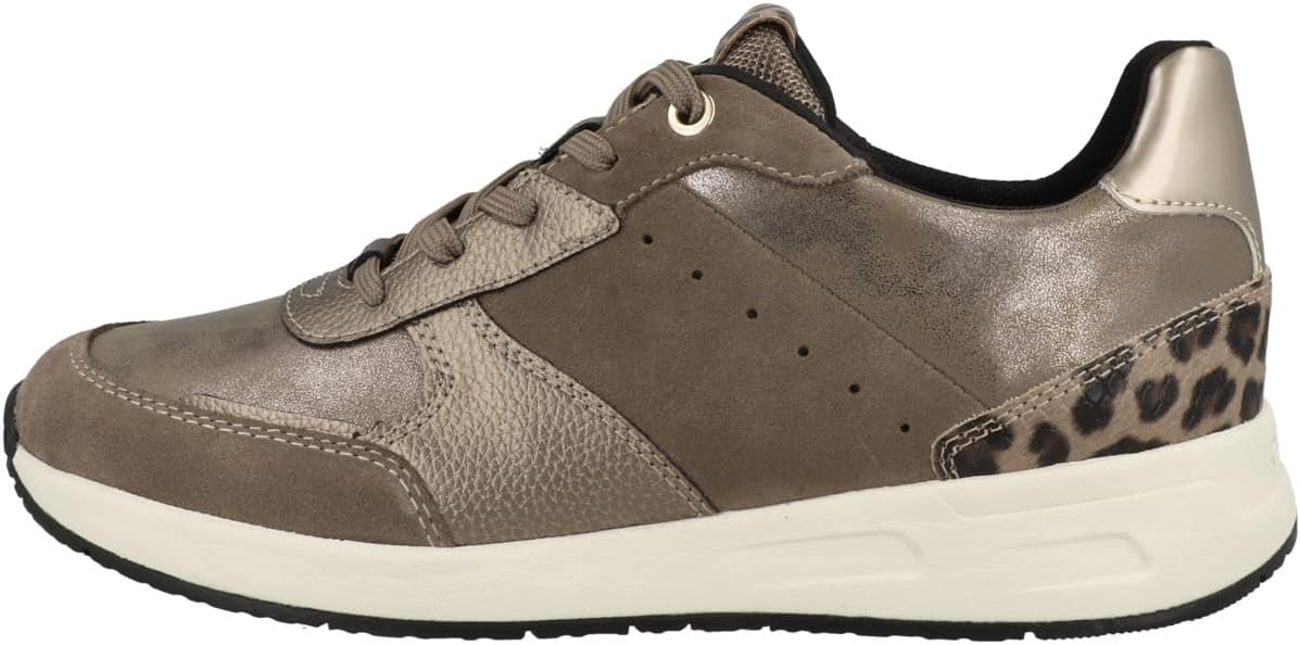 Geox Women's Sneakers, Dk Beige Lead, 10.5