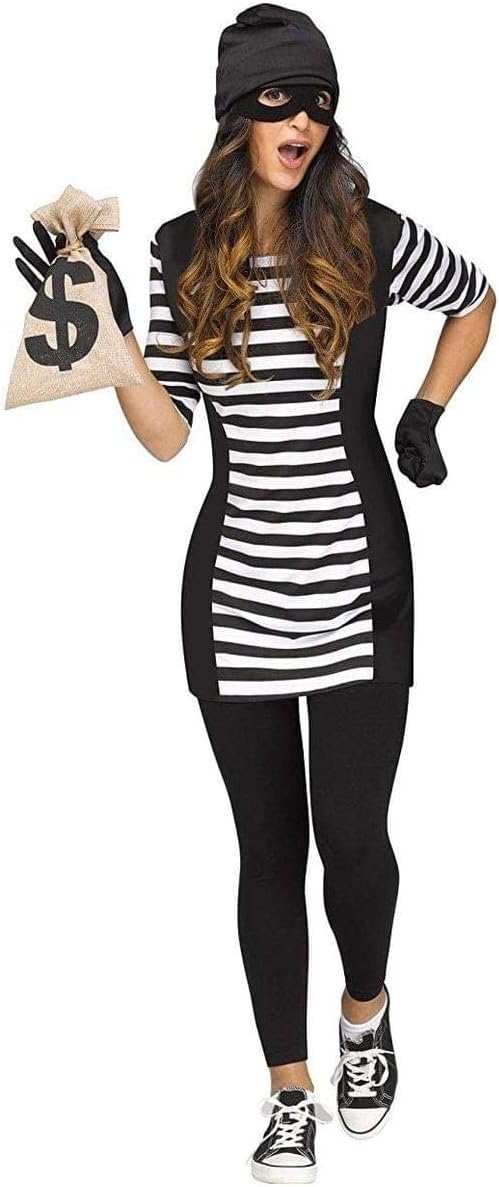 Fun WorldWomen's Burglar Babe Adult Costume Adult Costume, Multi, Large