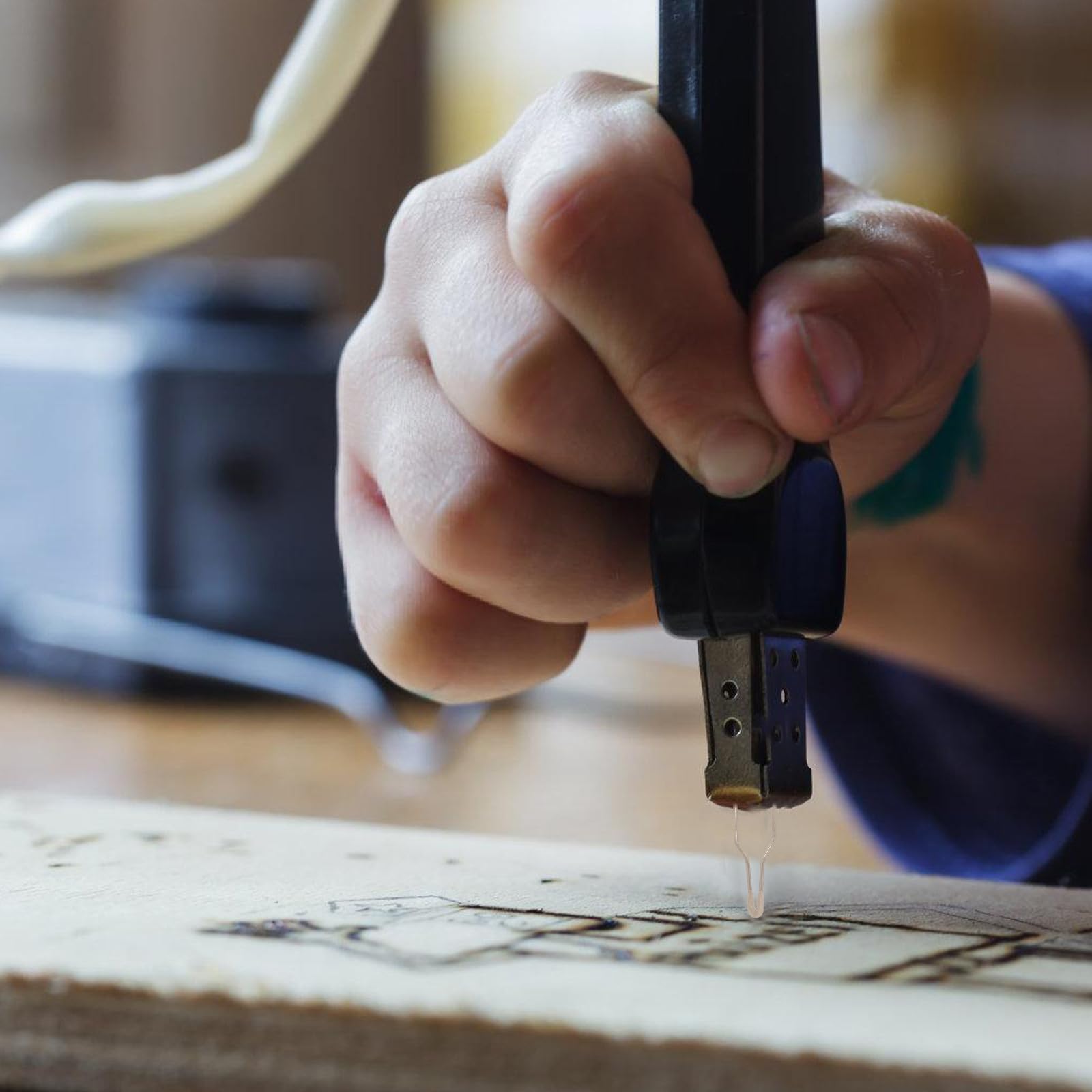 Supvox 6 punte per bruciare pirografia in filo di riscaldamento in metallo, diametro 1 mm, compatibili con bruciatori a legna ad alta impedenza, punte di ricambio durevoli per pasta di legno