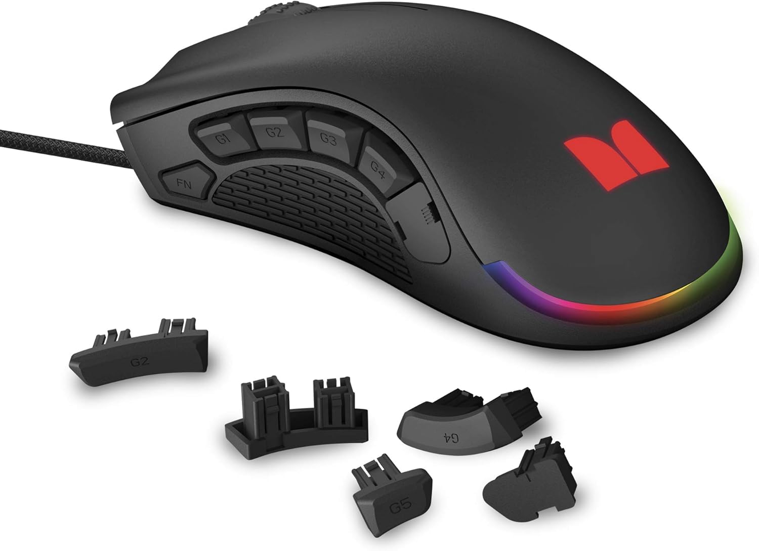 Amazon.com: Monster Alpha 9.0 RGB Wired Gaming Mouse, Customizable