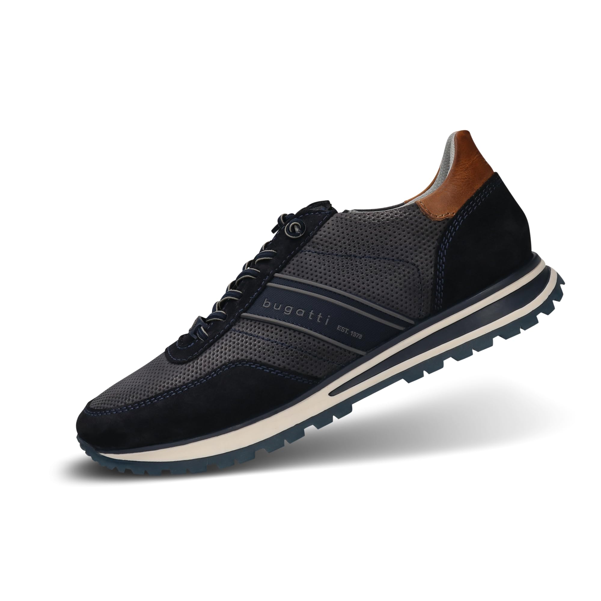 bugatti Men's 331-AG808 Lace-Up Shoes, 42 EU, Blue, 8 UK