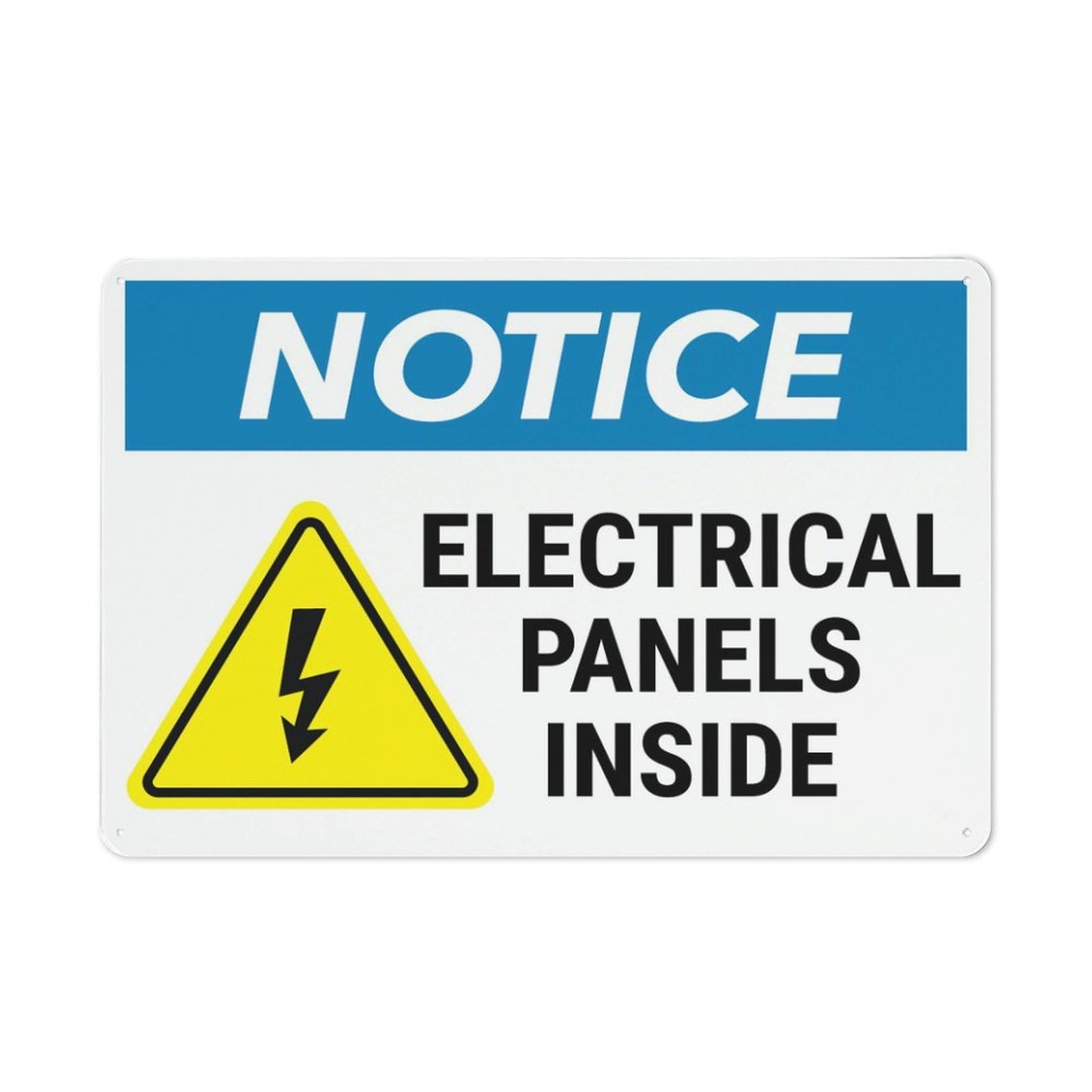 8"x12" Funny Vintage Tin Sign - Notice Electrical Panels Inside | Wall Art Decor for Home Farmhouse Bar Cafe Yard Indoor Outdoor Gift