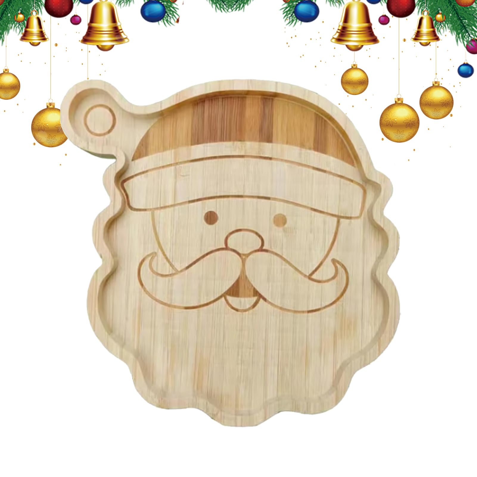 Holiday Charcuterie Board,Wooden Christmas Reindeer Snack Serving Trays | Kitchen Food Storage Plate for Cracker Seafood Meats Snack Bread Appetizers