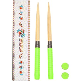 Drumsticks Replacement Grip Glossy Tapered Hardwood Wood Bat Tip Combo Easy to Use 15.0 - 1.0 inches 380 - 25 mm Roll Arcade Game Set of 2 with 2 Extra Grip Tapes Available in 10 Colors
