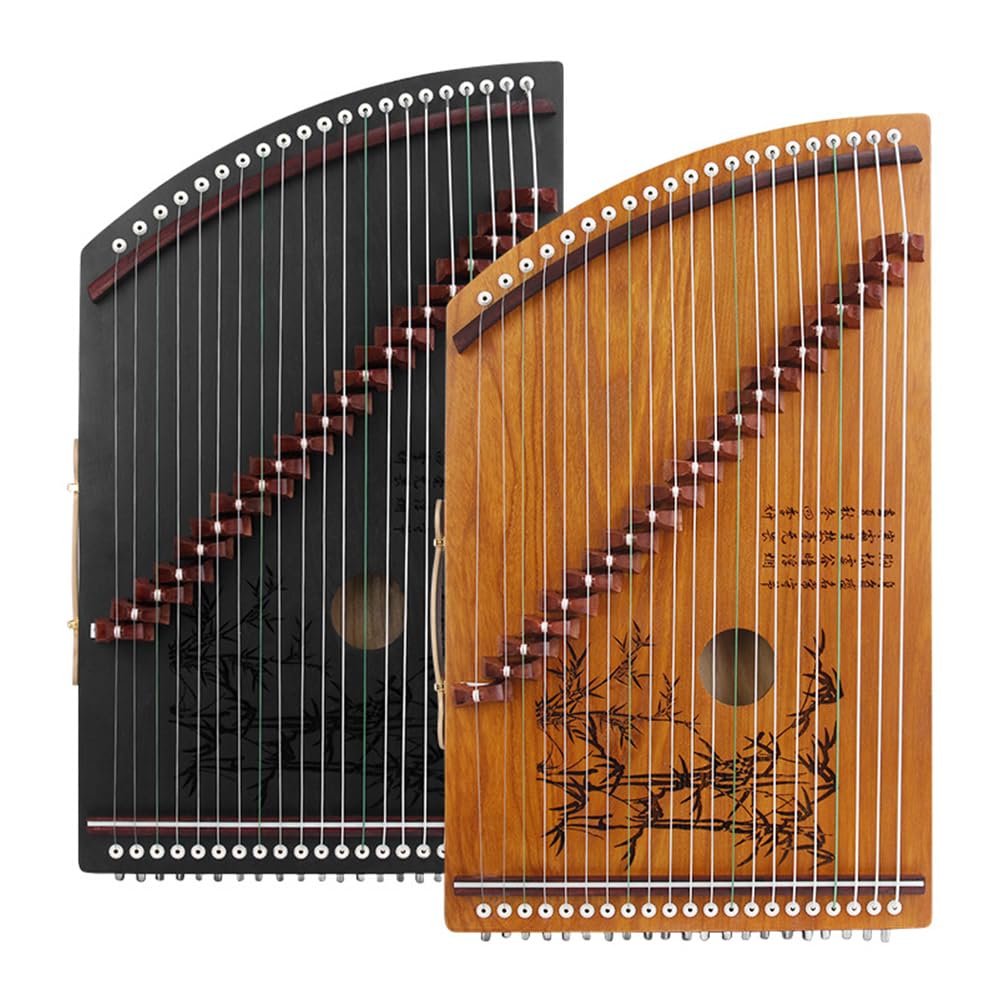 Guzheng Fingertrainer 21 Saiten Anfänger Guzheng Mini Portable Guzheng Guqin Zither Guzheng Reisen Guzheng (Schwarz)