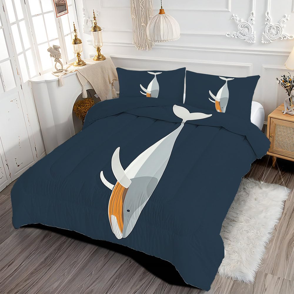 Housse de couette cerisier rétro bleu pour une chambre adulte zen et relaxante King Size