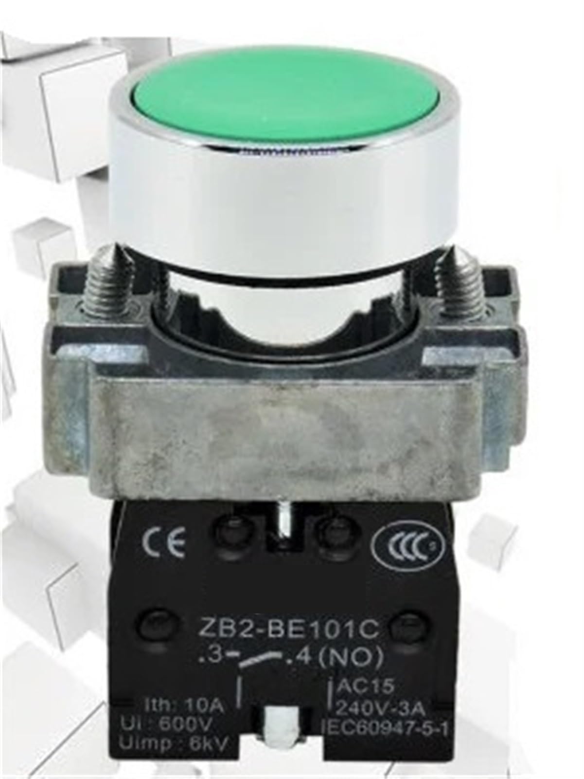 Interrupteur à bouton XB2-BA42C pour remplacer un contact de commande défectueux