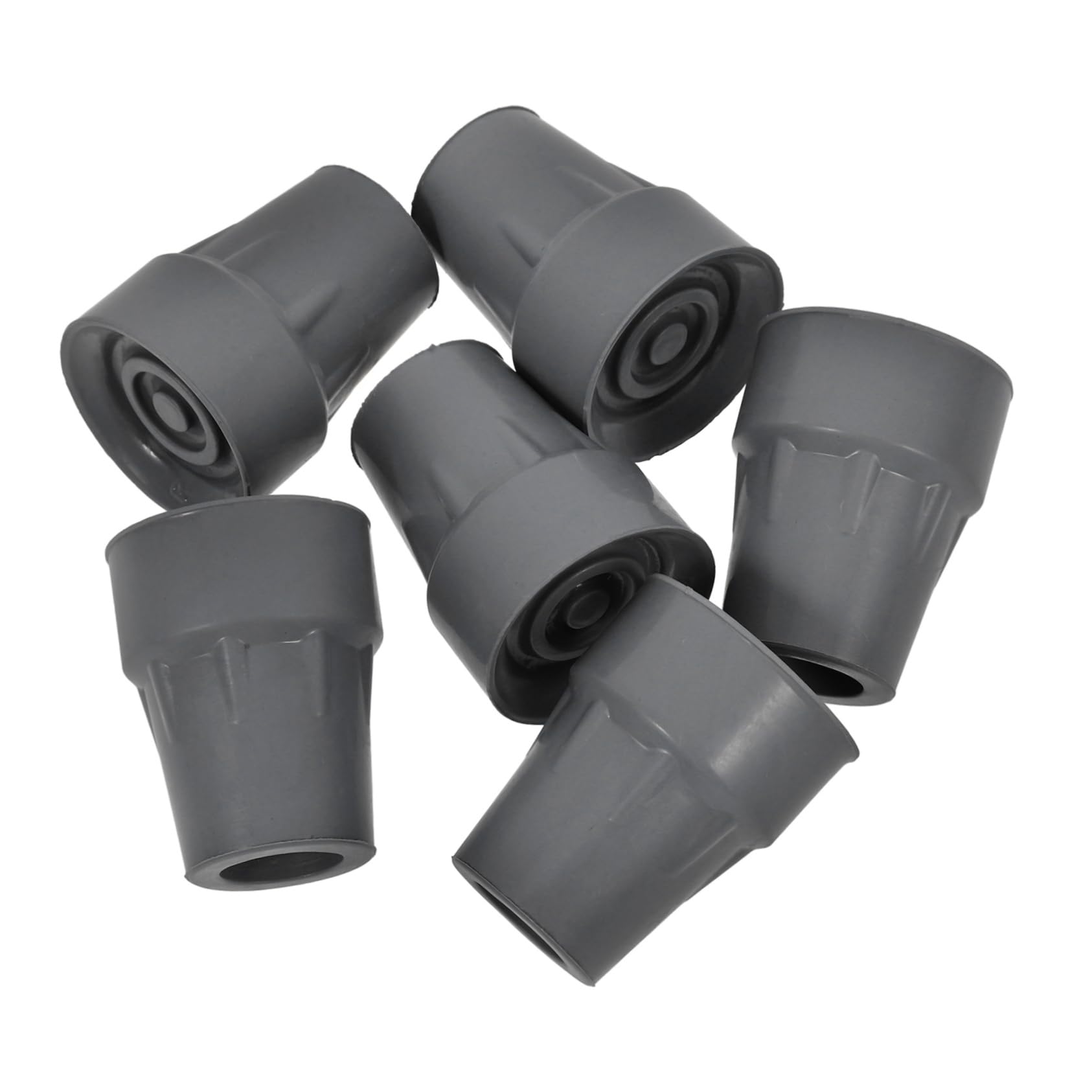 FOMIYES Piezas muletas puntas de caña tapones de silla casquillo de los pies de la muleta puntas de bastón para caminar pies de caña fondo de caña de goma tapas de pies de muleta caucho