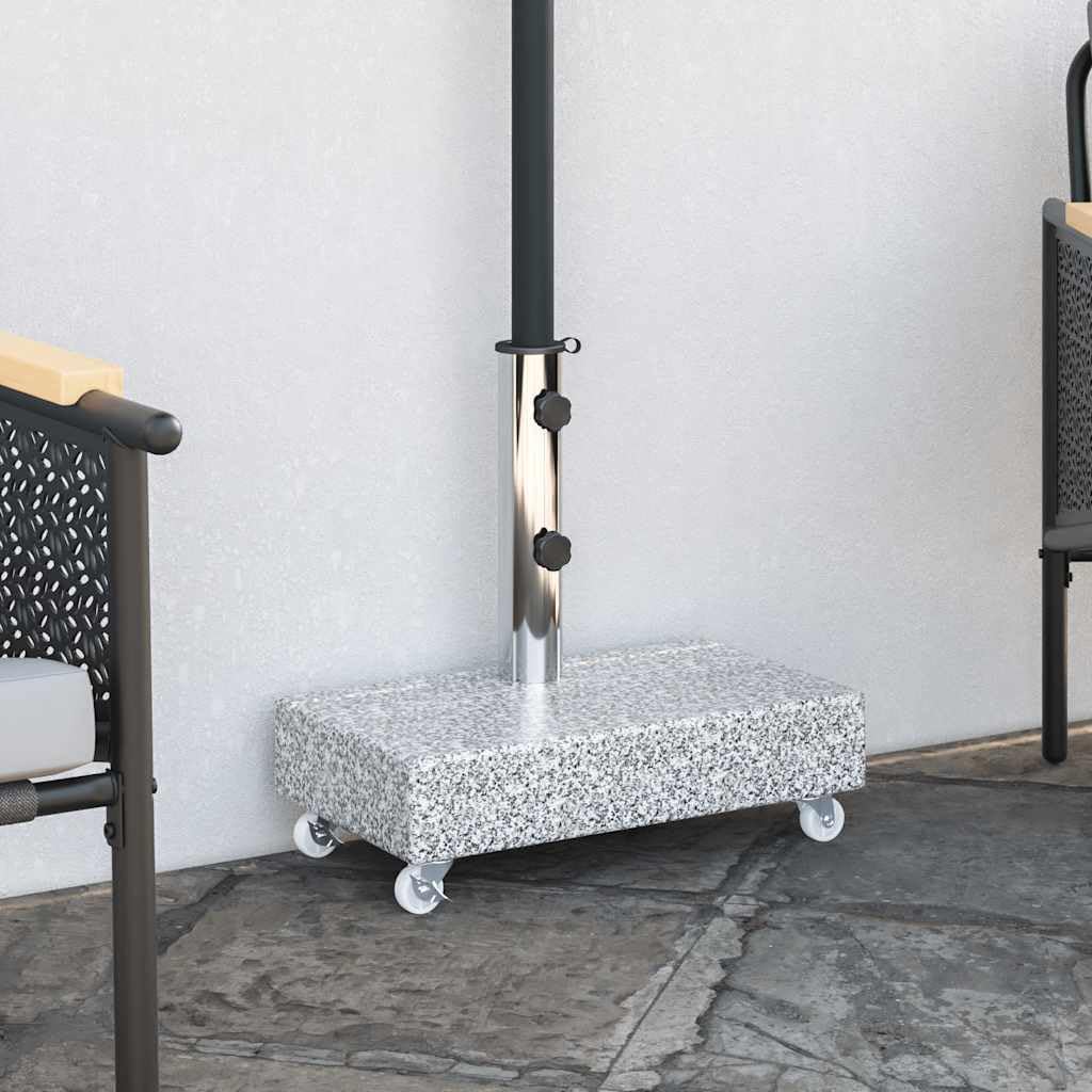 Socle de parasol Gris clair 45x25x8,3 cm Granite