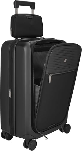 Victorinox Mythic, Freqeuent Flyer Carry-On Business, 8-Wheel Expandable Cabin Case with Vertical Quick-Access Door - Black