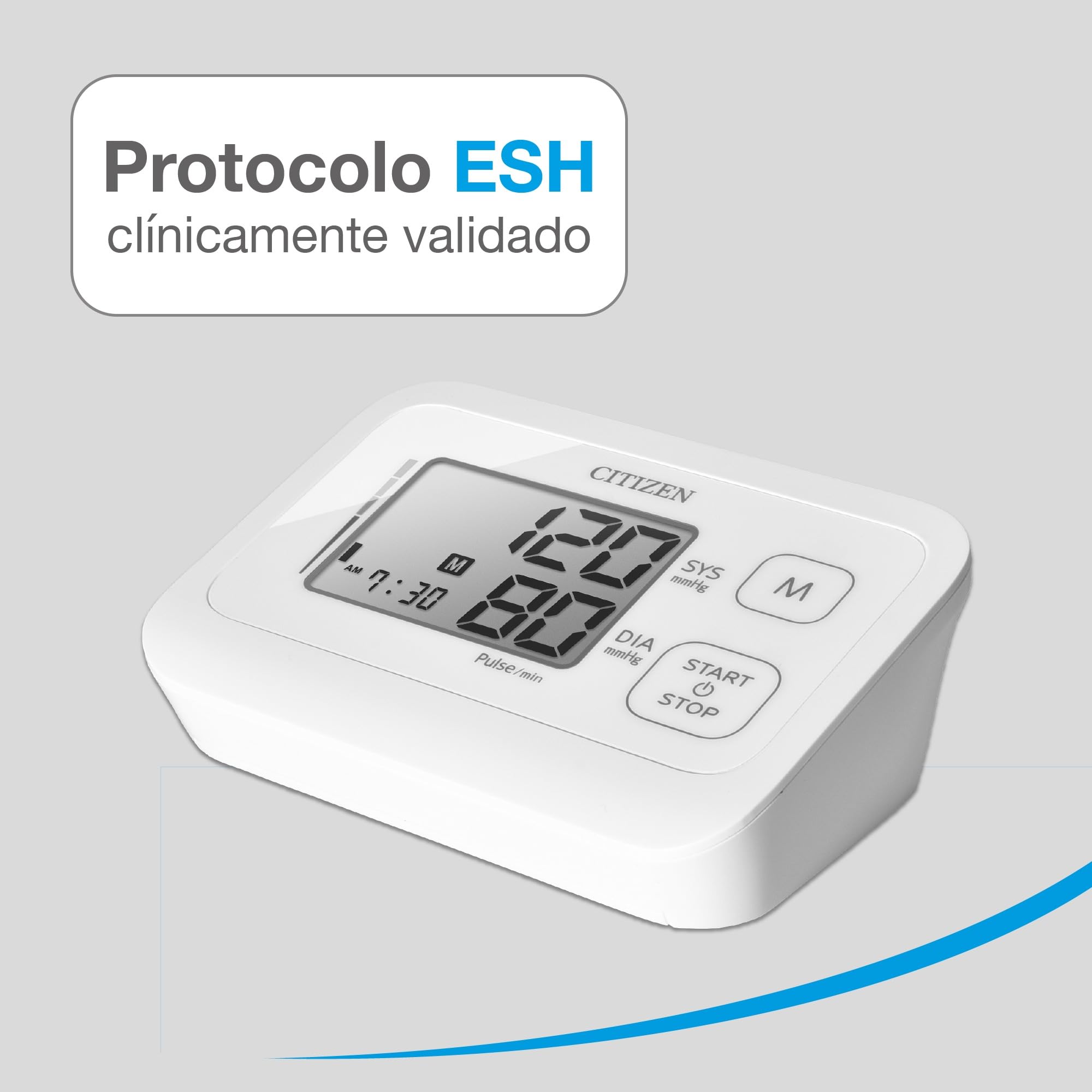 Citizen Tensiómetro de Brazo Digital, Medidor Tensión Arterial con Manguito 22-42 cm, Indicador Hipertensión, Detección Latido Irregular, 99 Memorias | Brazalete ancho de 22 a 42 cm, memoria 99, latido cardíaco irregular e indicador de la OMS, máquina dig