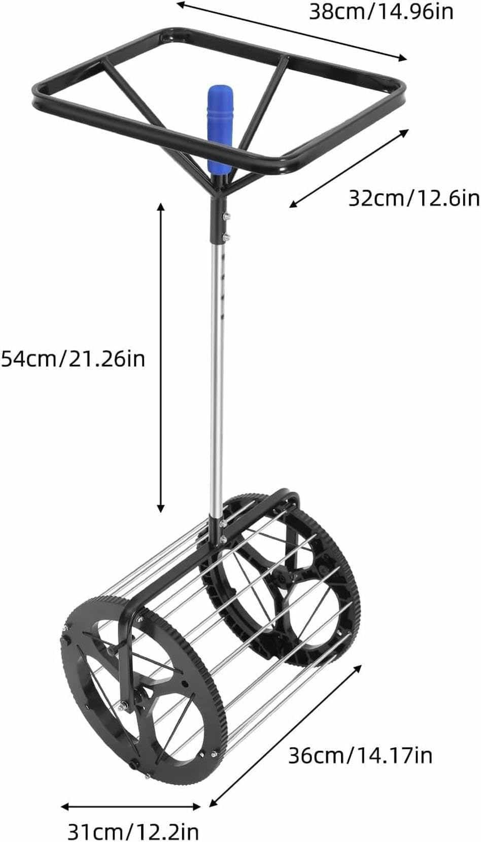 Raccoglitore automatico di palline da tennis – Capacità 80 palline, cestino da tennis 2 in 1 con altezza regolabile, raccogli palline portatile per palestra, campo o scuola