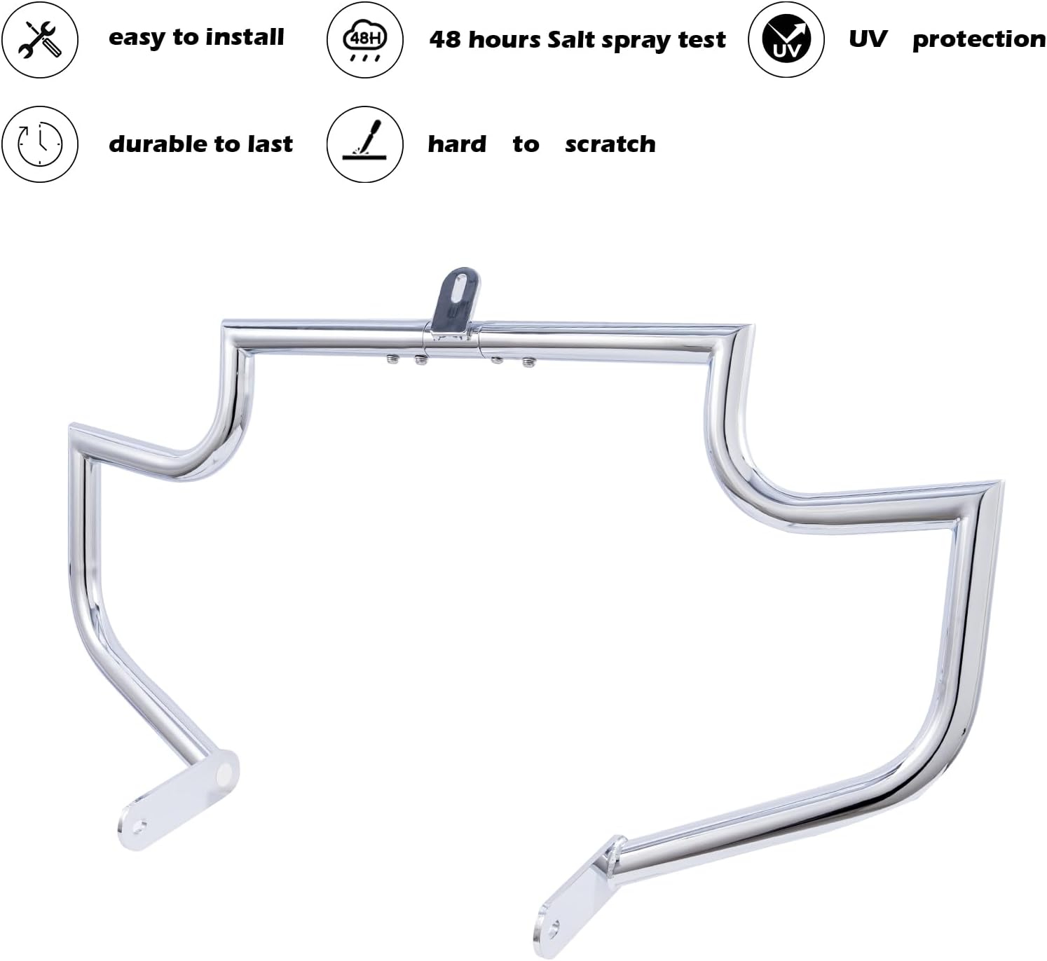 Crash Bar Engine Guard Highway Bar for Kawasaki Vulcan 900 VN900 Custom Classic 2006-2023 (Matte Black)