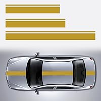Vista 14 de 3 piezas de calcomanías adhesivas para capó de coche, techo, estilo deportivo modificado, rayas, calcomanías gráficas, vinilo, calcomanías