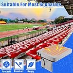Juexica 2 Pcs Heated Seat Cushion USB Powered for Stadium,Light Gray - Image 5