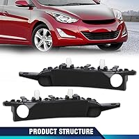 Vista 9 de PIT66 Juego de 2 soportes de parachoques delantero compatibles con Elantra Value Edition GLS GS SE 2011-2016, lado delantero izquierdo y derecho