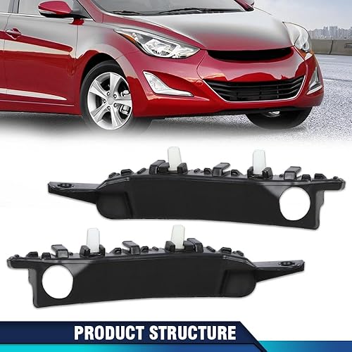 Miniatura 9 de PIT66 Juego de 2 soportes de parachoques delantero compatibles con Elantra Value Edition GLS GS SE 2011-2016, lado delantero izquierdo y derecho
