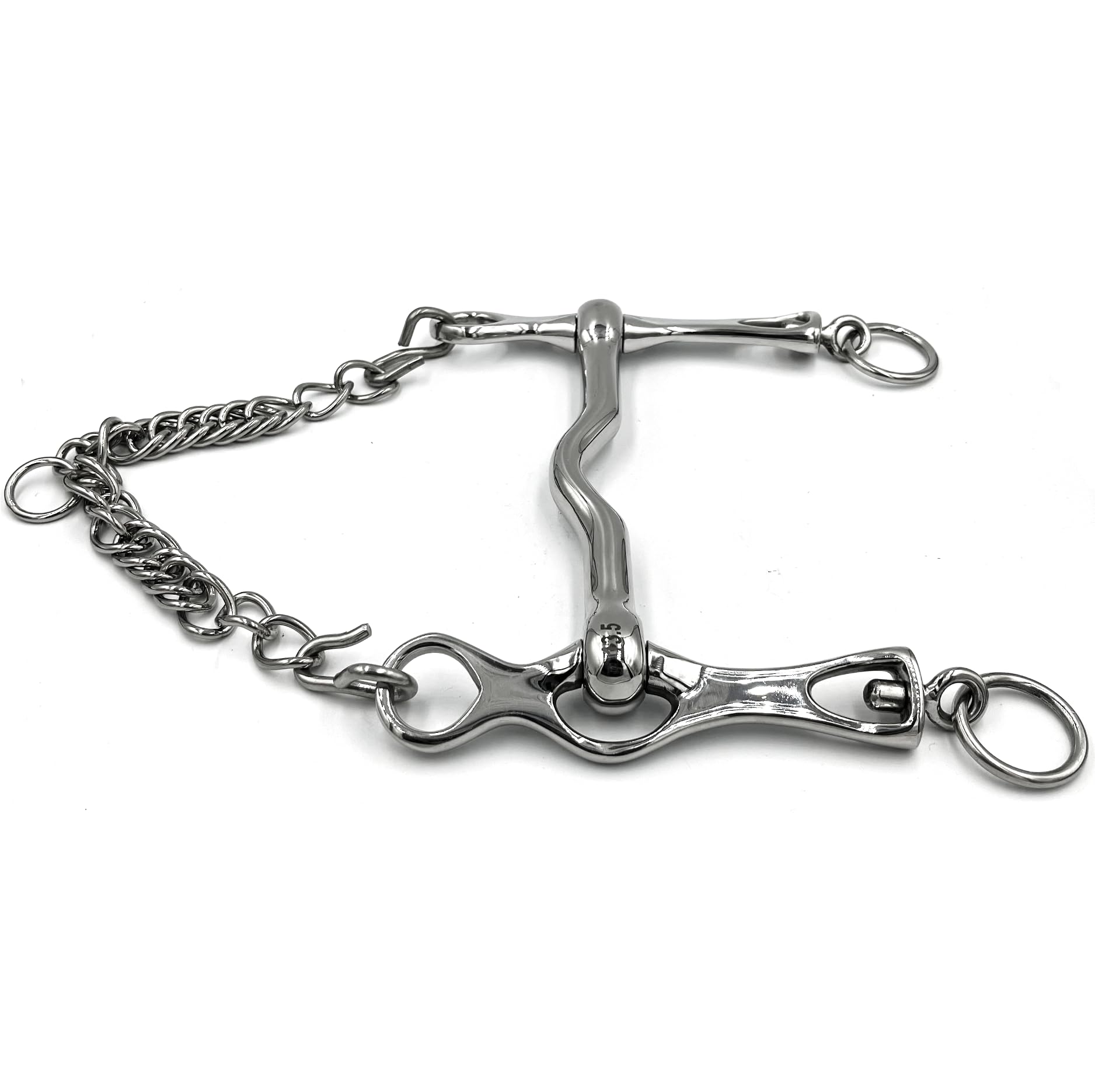 Gebiss Kandaregebiss Portugiesische Spanisches Iberisches Portuguese bit Edelstahl 14 mm 12.5 cm