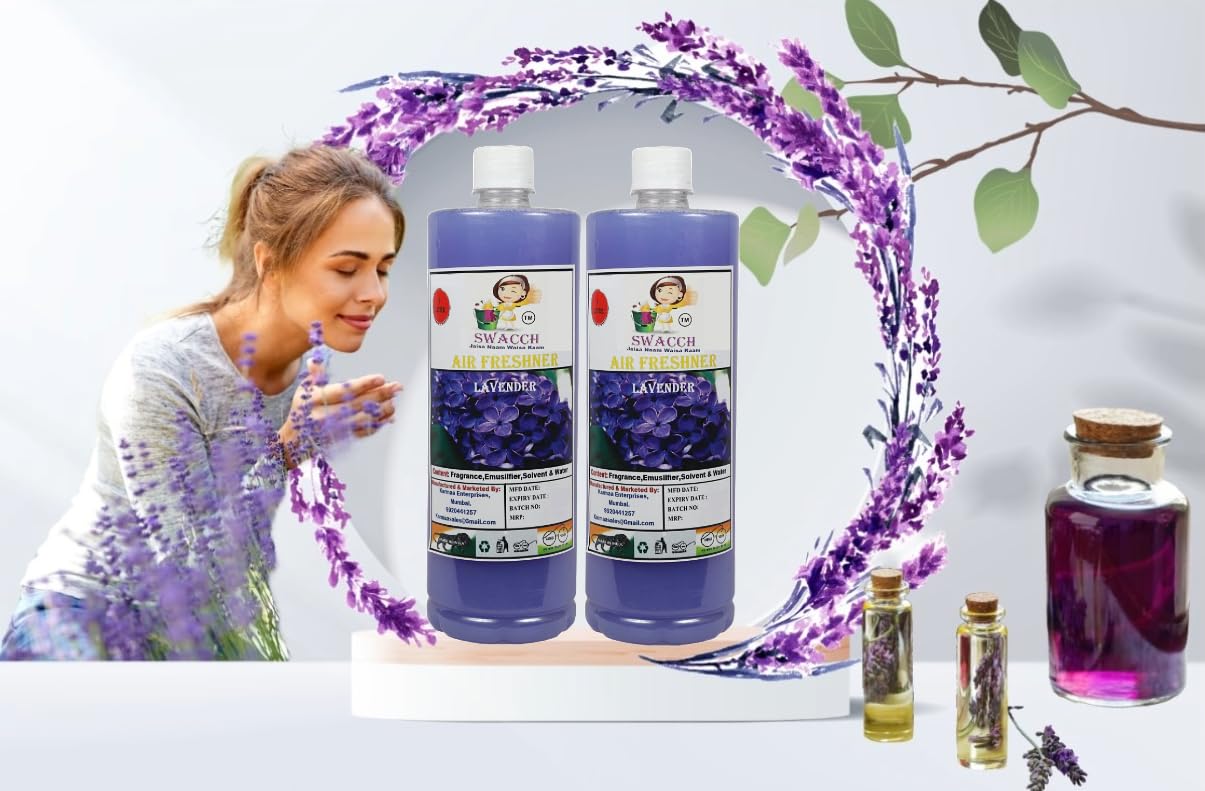 swacch Air Freshner For Home, Hotels I Work Space & Office I Long Lasting I Ready to use I Water Based I Lavender 1 Litre Pack of 3-image-30