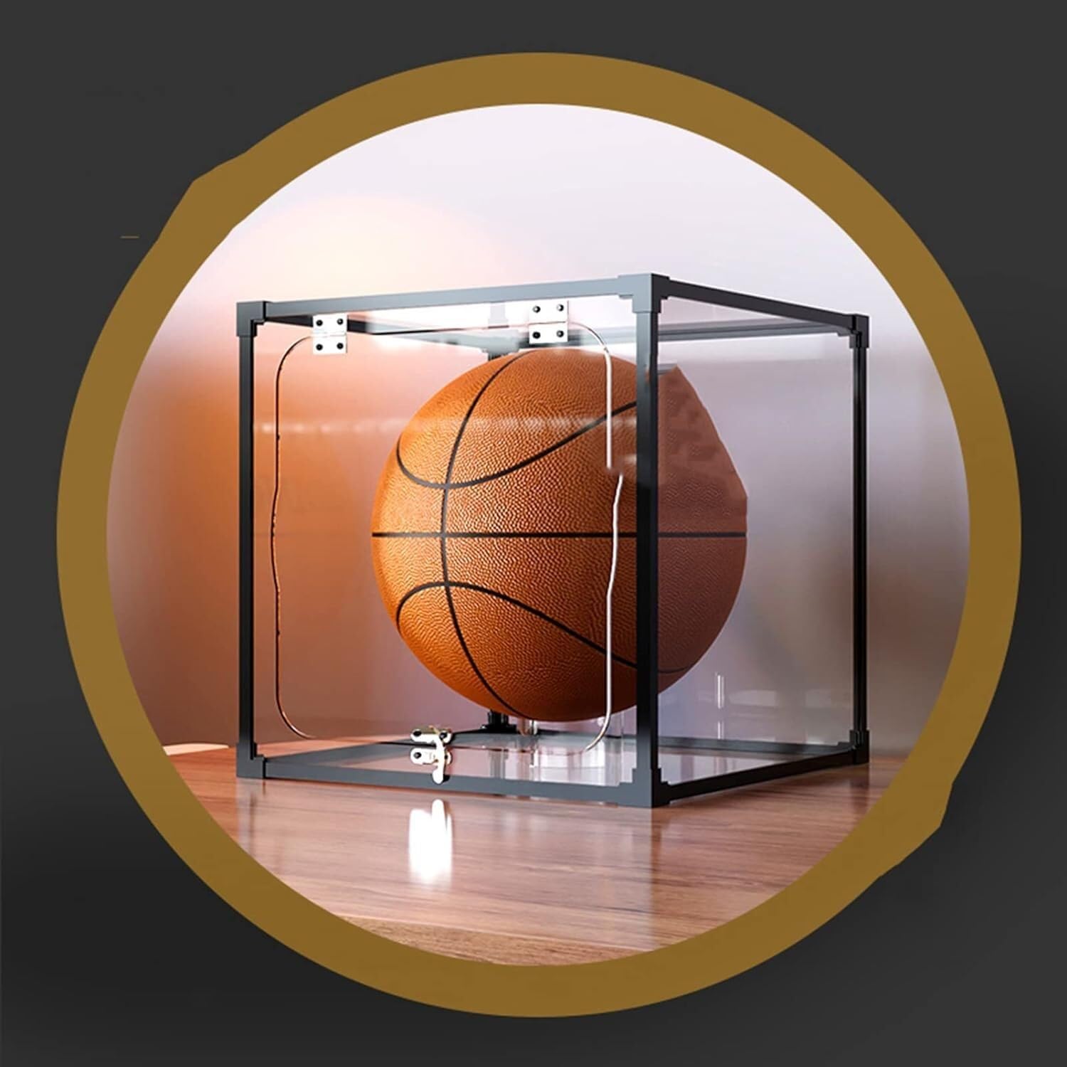 Vitrina Coleccionable, Vitrina apilable ensamblada con Cerradura de Puerta for Juguetes, muñecas, balones de fútbol, ​​Estante de exhibición Transparente ( Color : Clear , Size : 1pcs )