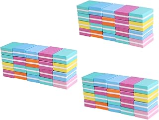 FRCOLOR 150 Peças Mini Lixas De Unha Mini Buffer Mini Esmalte De Unha Placas De Esmeril Lixa De Unha Dupla Face Blocos De Buffer De Unha Lixa De Unha Ferramenta De Arte De Unha Arquivo De