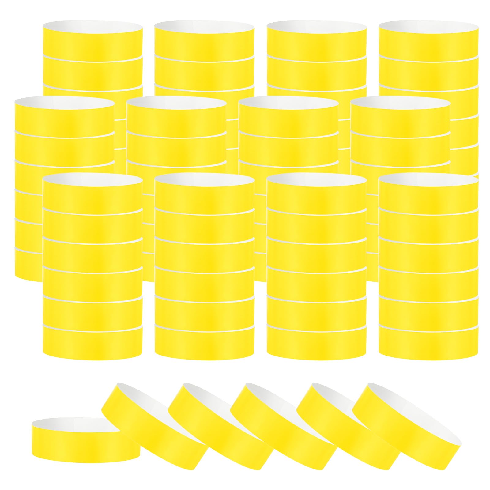 PATIKIL Paper Wristbands for Events 500 Pack Neon Party Wrist Bands