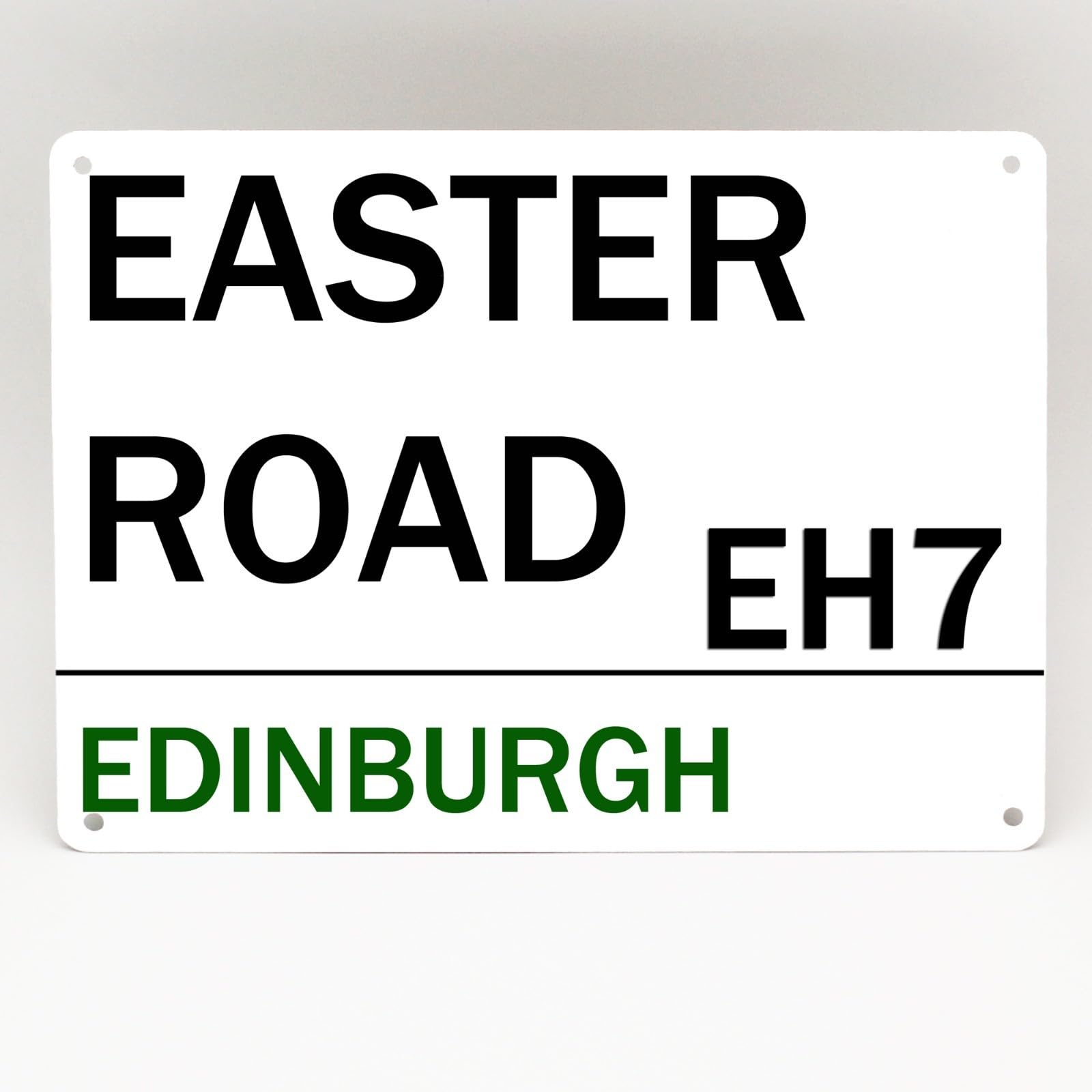 Yelacecca New Metal Street Sign Hibernian Fc Metal Sign Easter Road Edinburgh Football Man Cave Memorabilia Gift 8X12 Inches